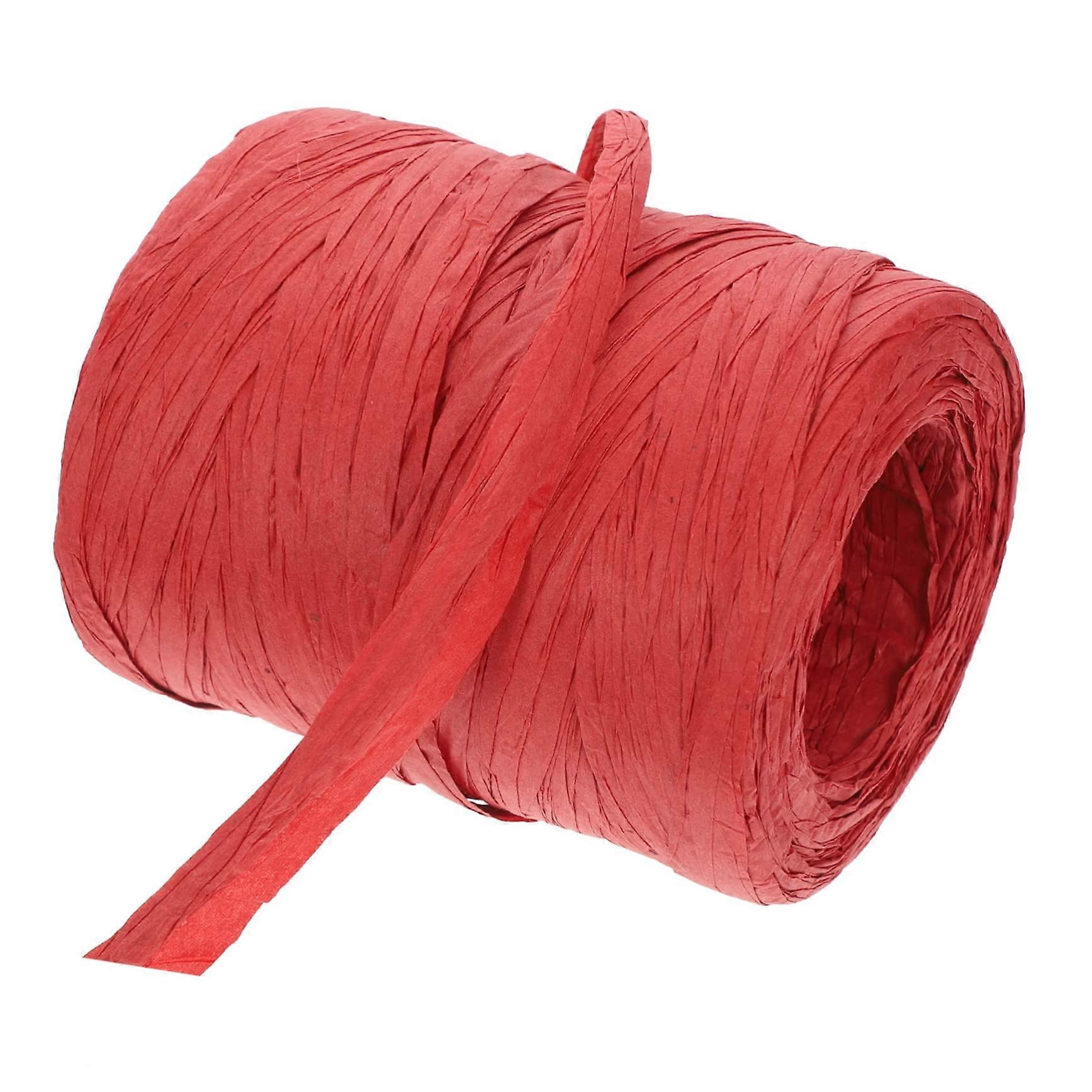 Christmas Paper Rope Wrapping Thicker Twine Three-Roll Pack, DIY Decor, Corrosion Resistant, 10 Colors