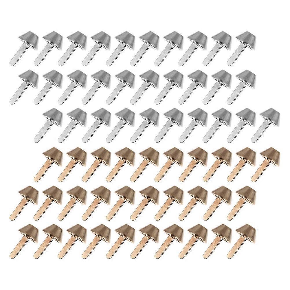 200pcs rivets à deux jambes goujons à deux jambes pour sacs et sacs à main ongles de pied