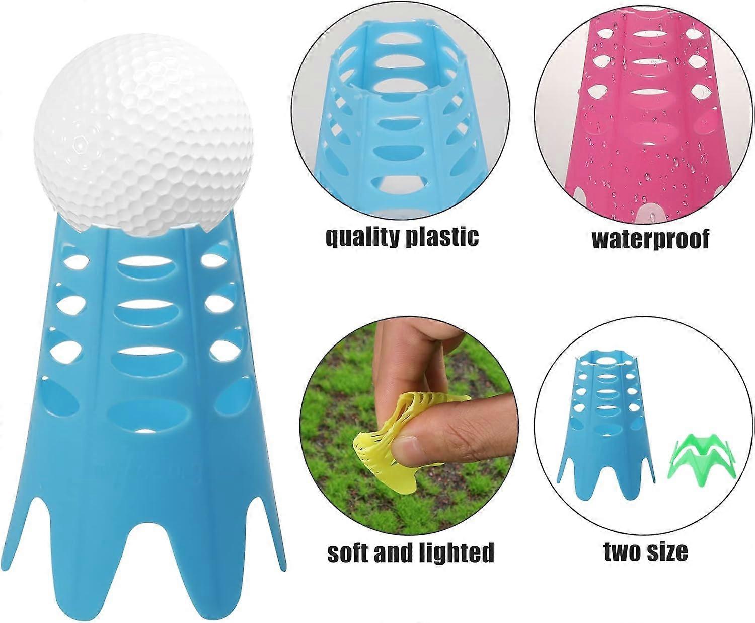 20pcs Multi Size Plastic Golf Tees  Plastic Golf Simulator Tees Training Golf Practice Mat Tees