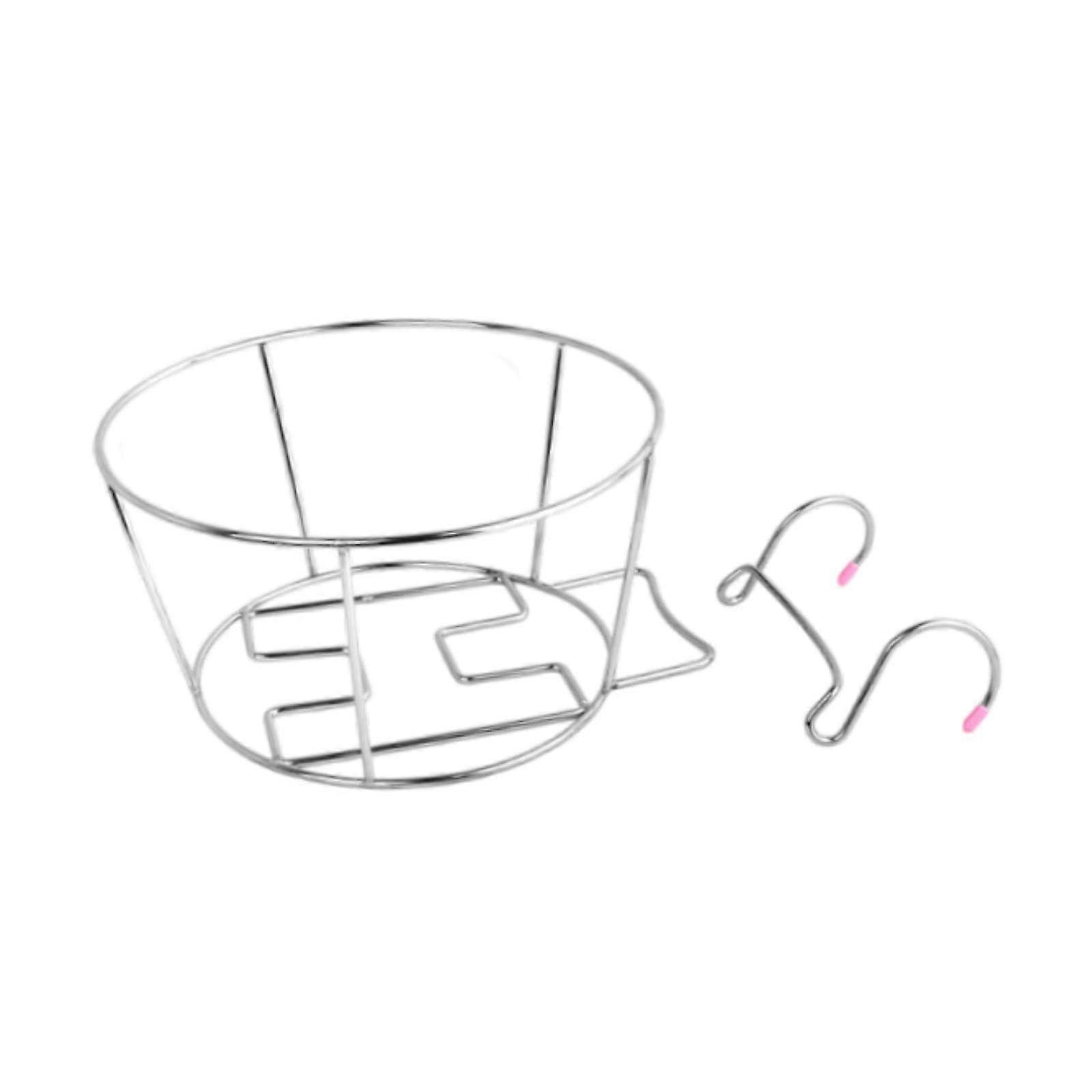 Hanging Plant Rack, Metal Planter Holder, Sturdy, Multi-Function Pot Stand for Fence, Dorm, Cafe