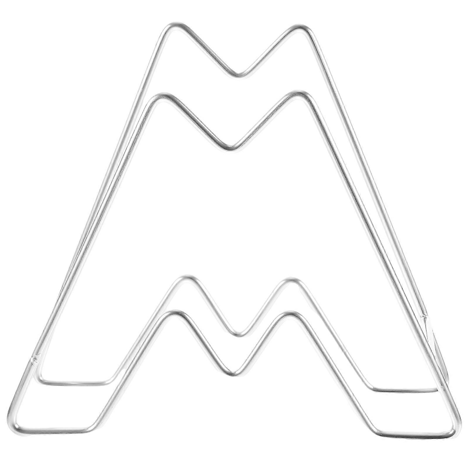 Practical Pot Lid Holder Kitchen Storage Rack Multi Functional Storage Silver 16X14.5X6.7CM Kitchen Organization 1Pack