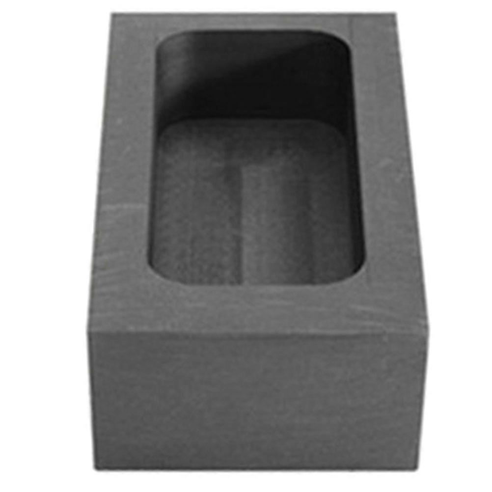 Graphite Casting Ingot Molds Metal Casting Mold 6.00X3.00X1.50CM Black Rectangular For Jewelry Making Artisans 1Set
