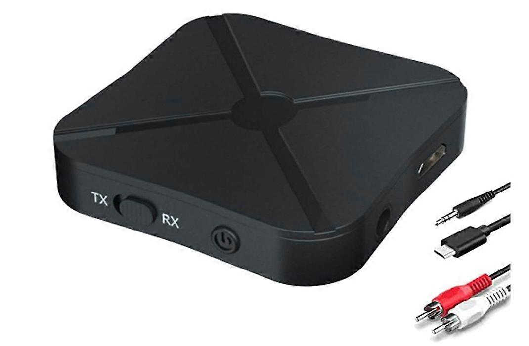 Bluetooth 5.0 Audio Transmitter Receiver, 2 in 1 Bluetooth Wireless Audio Adapter Suitable for PC, TV, Headphones, Soundbar, Car TV Loudspeaker, MP3,