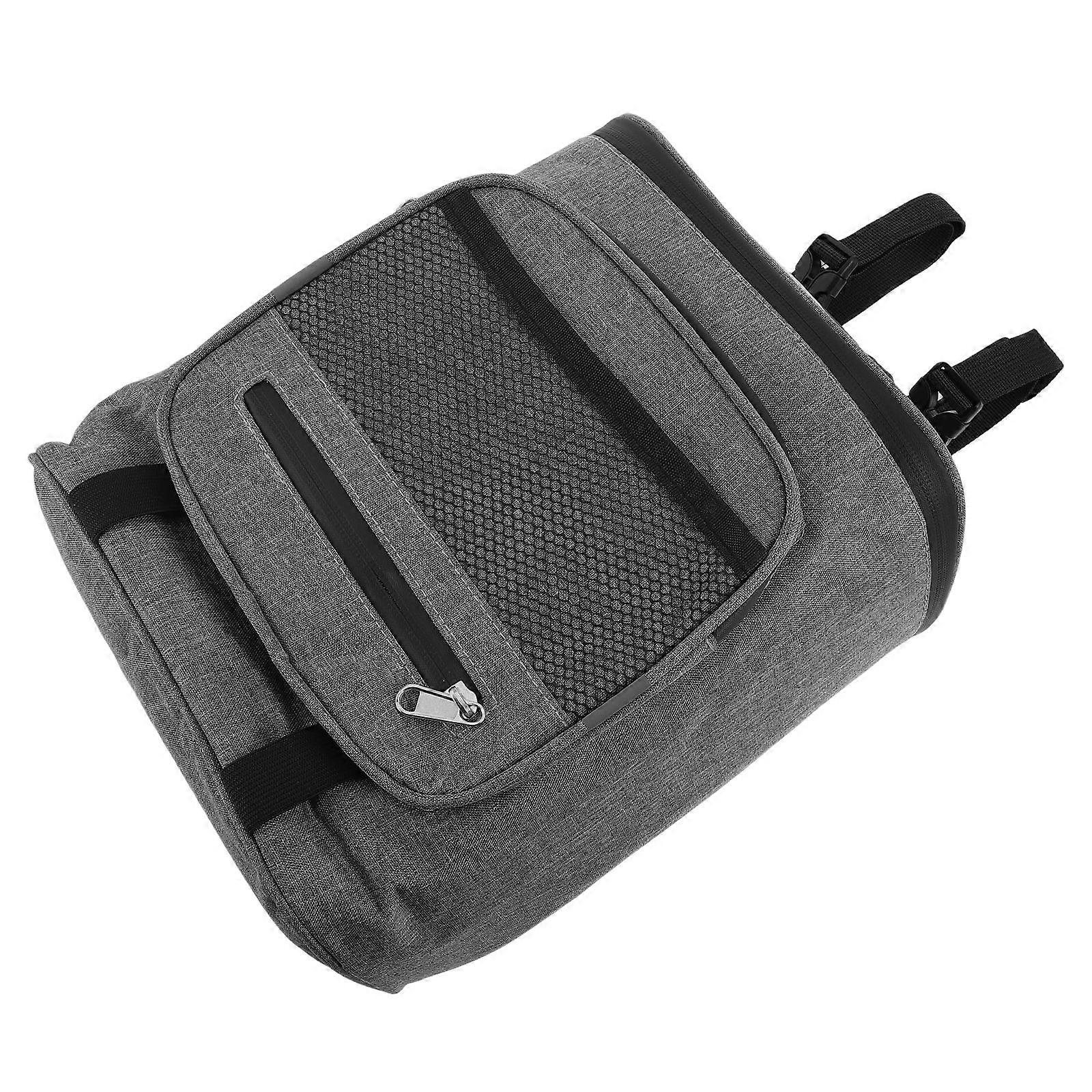 Bicycle Accessories Large Capacity Handlebar Bag Modern Style For Cycling Daily 12L Rectangular Shape 1Pack