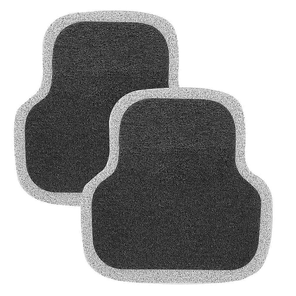 Floor Vehicle Mat Anti-Slip PVC Car Seats Rear Seats Rectangular 49.00X47.50X0.50CM 2Pcs