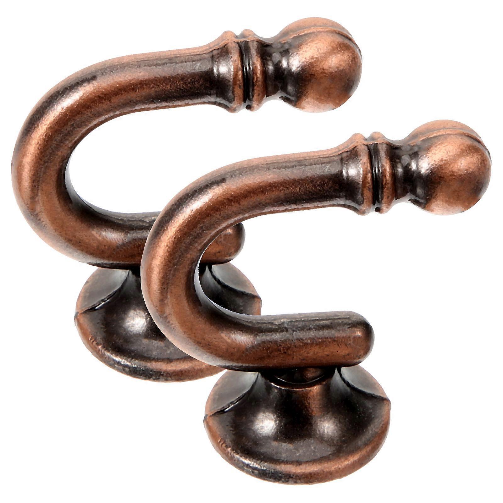 Elegant Wall Mounted Curtain Holdback Hooks Decorative Drape Ties for Indoor Curtains, Versatile Hangers for Hats and Clothes, Easy Alloy
