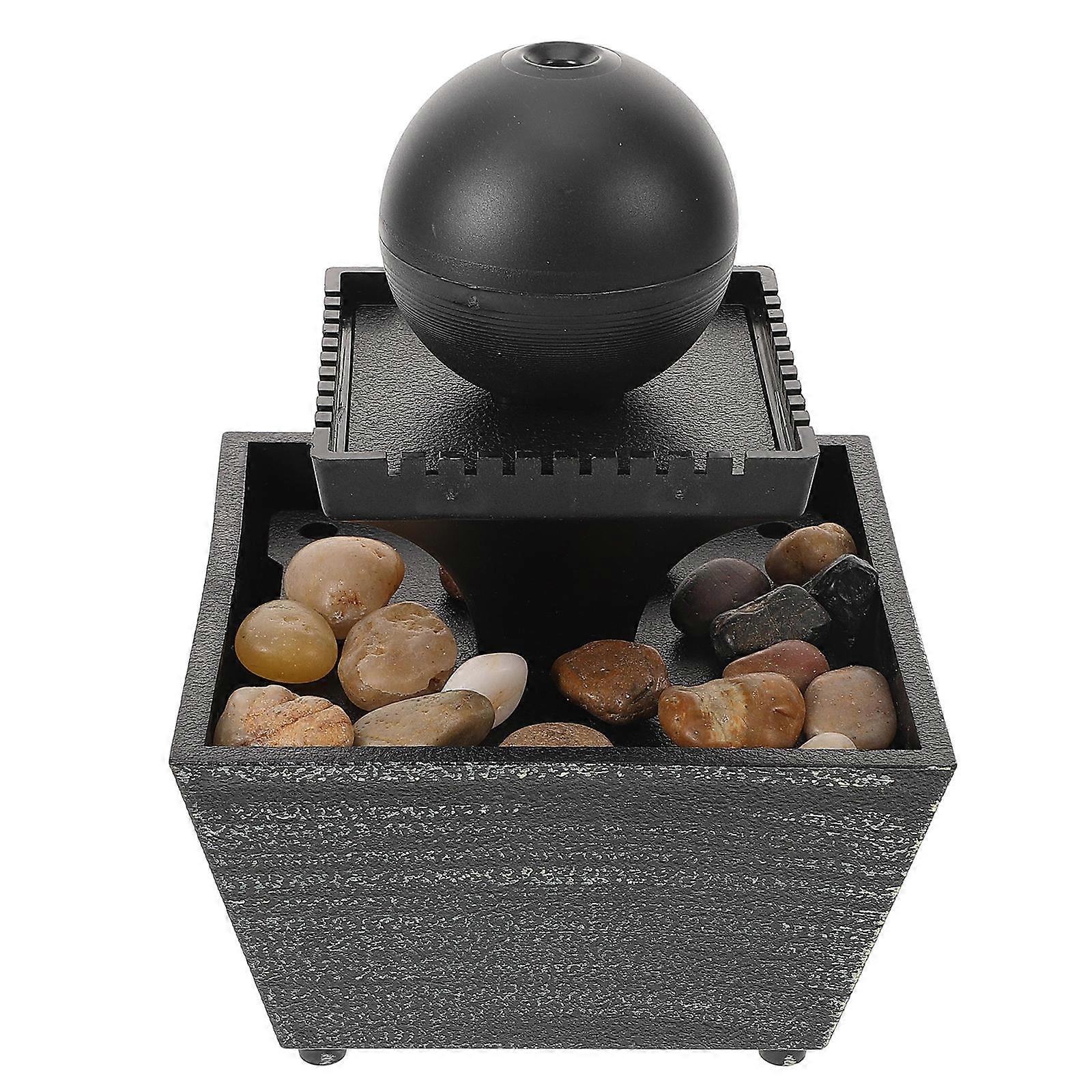 Tabletop Floating Fountain Low- Chinese Style Desktop Fountain Office Workers 1Pcs