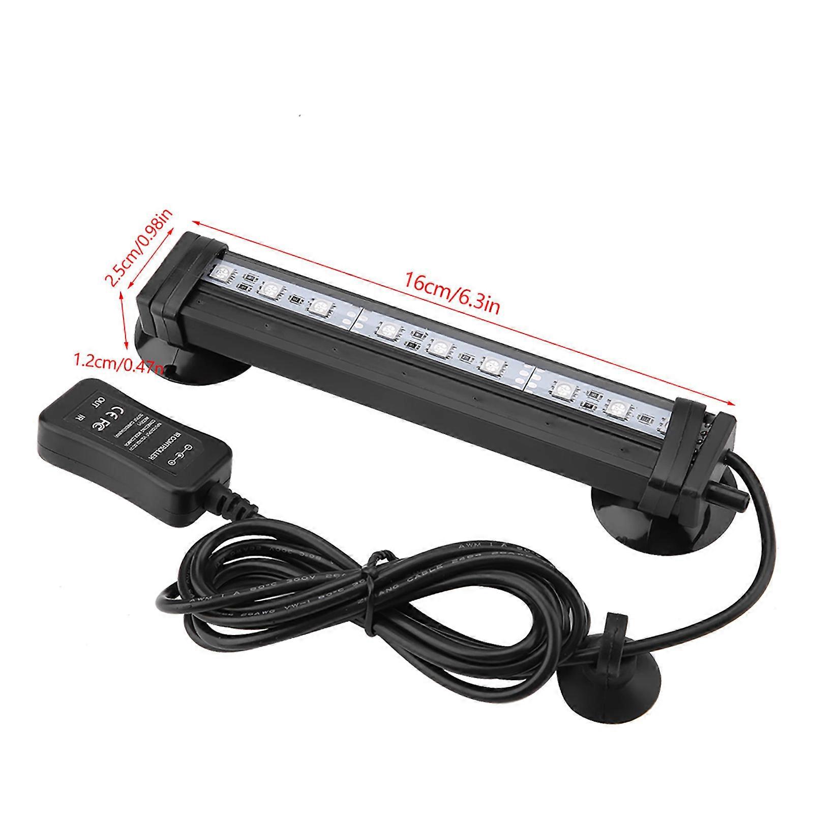 16cm Aquarium Underwater Bubble LED Light Kit with Remote Control
