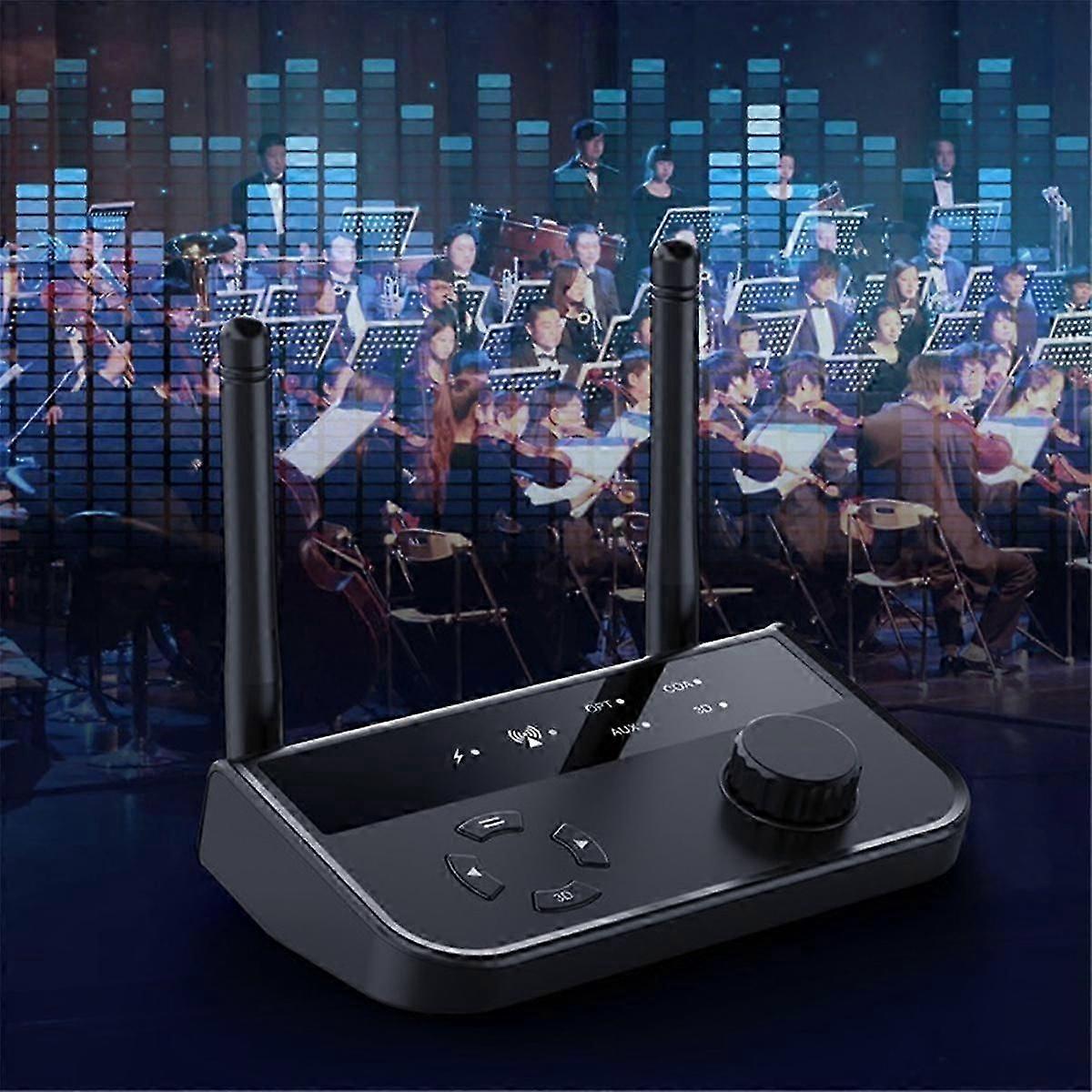 5.3 スリーインワンBluetoothミュージックレシーバーは、光ファイバー同軸/ AUXデジタル信号3Dサウンドをサポートします