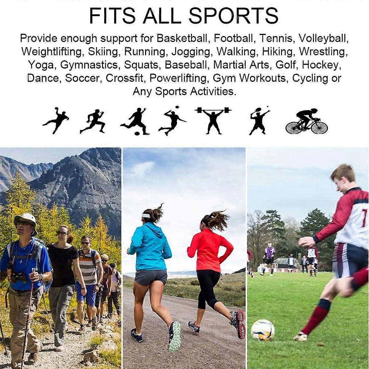 Knee Brace Knee Support Compression Sleeve with Stabilizers Blue M