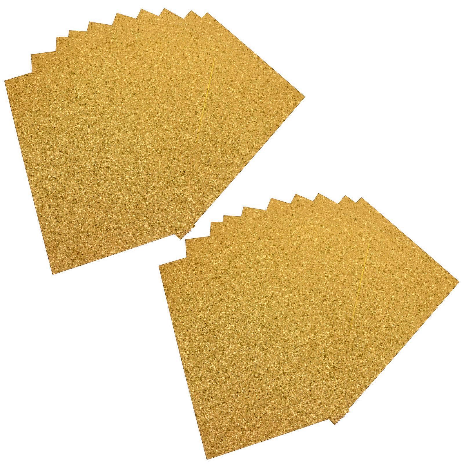 Glitter Paper for Crafts Golden A4 Size Diy Crafts 20 Sheets