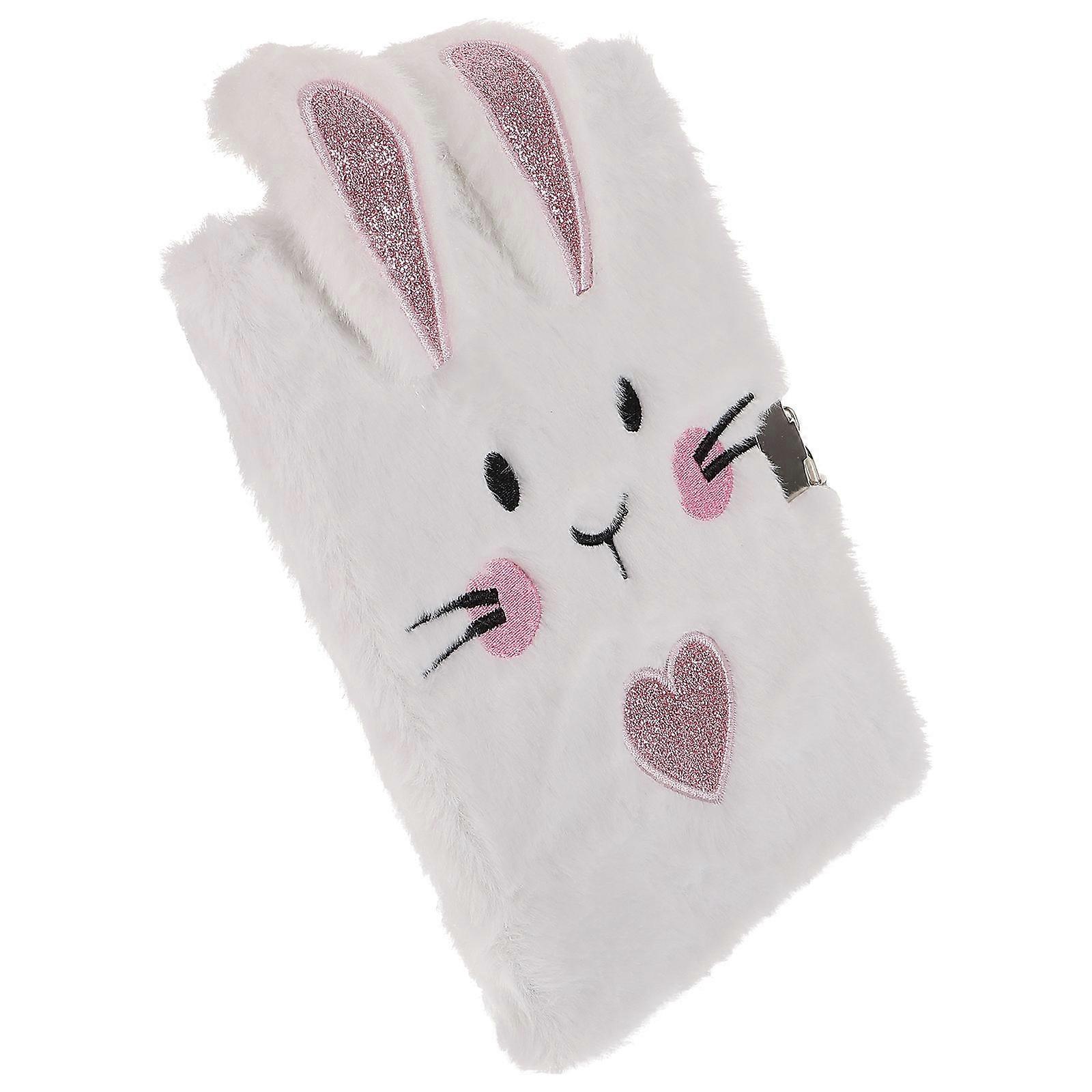 バニーステーショナリーガールズデイリーユース日記帳本漫画メモ帳ホワイト21.5x14.8cm図面1セット