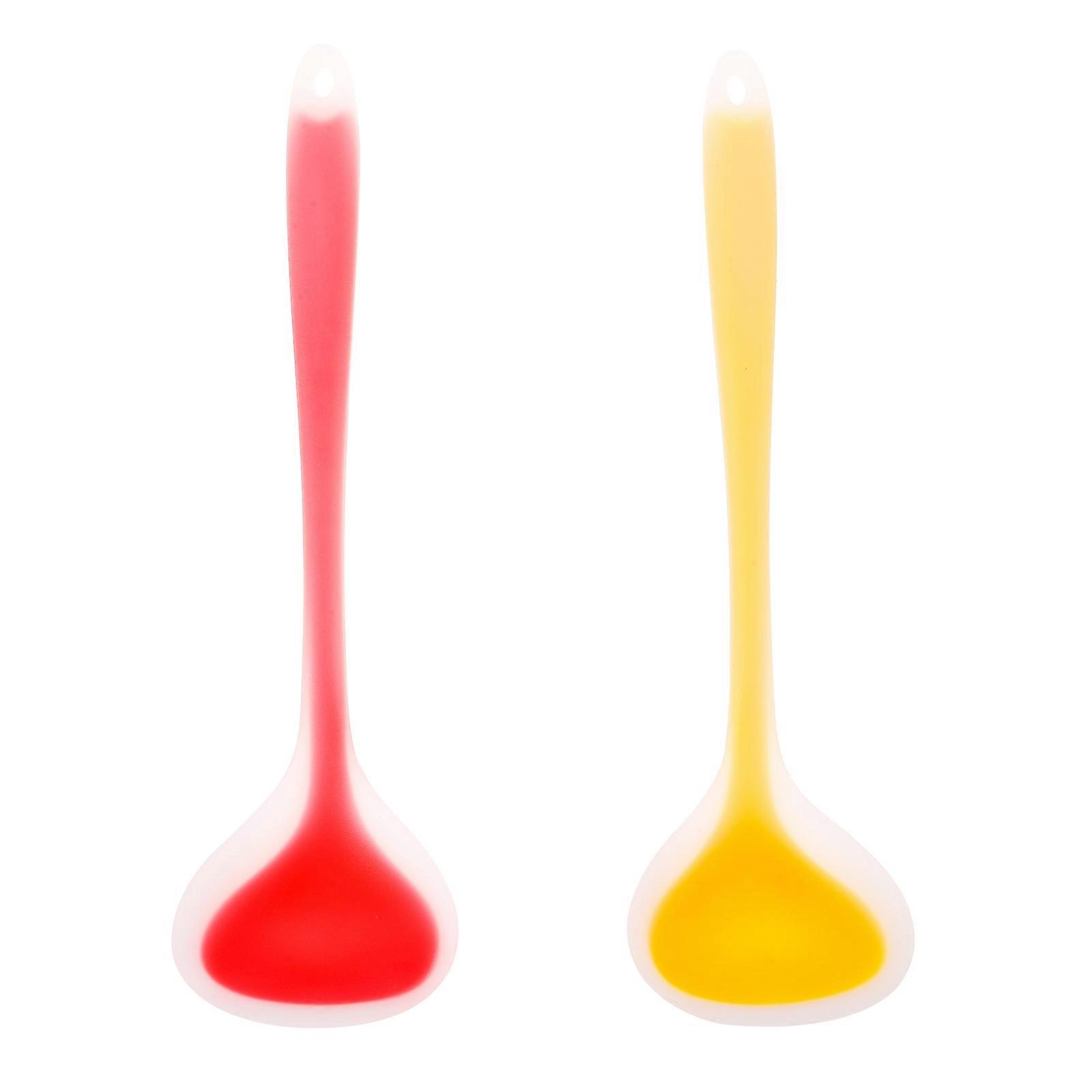 Serving Ladle Spoon Silicone For Cooking Tasks 2Pcs