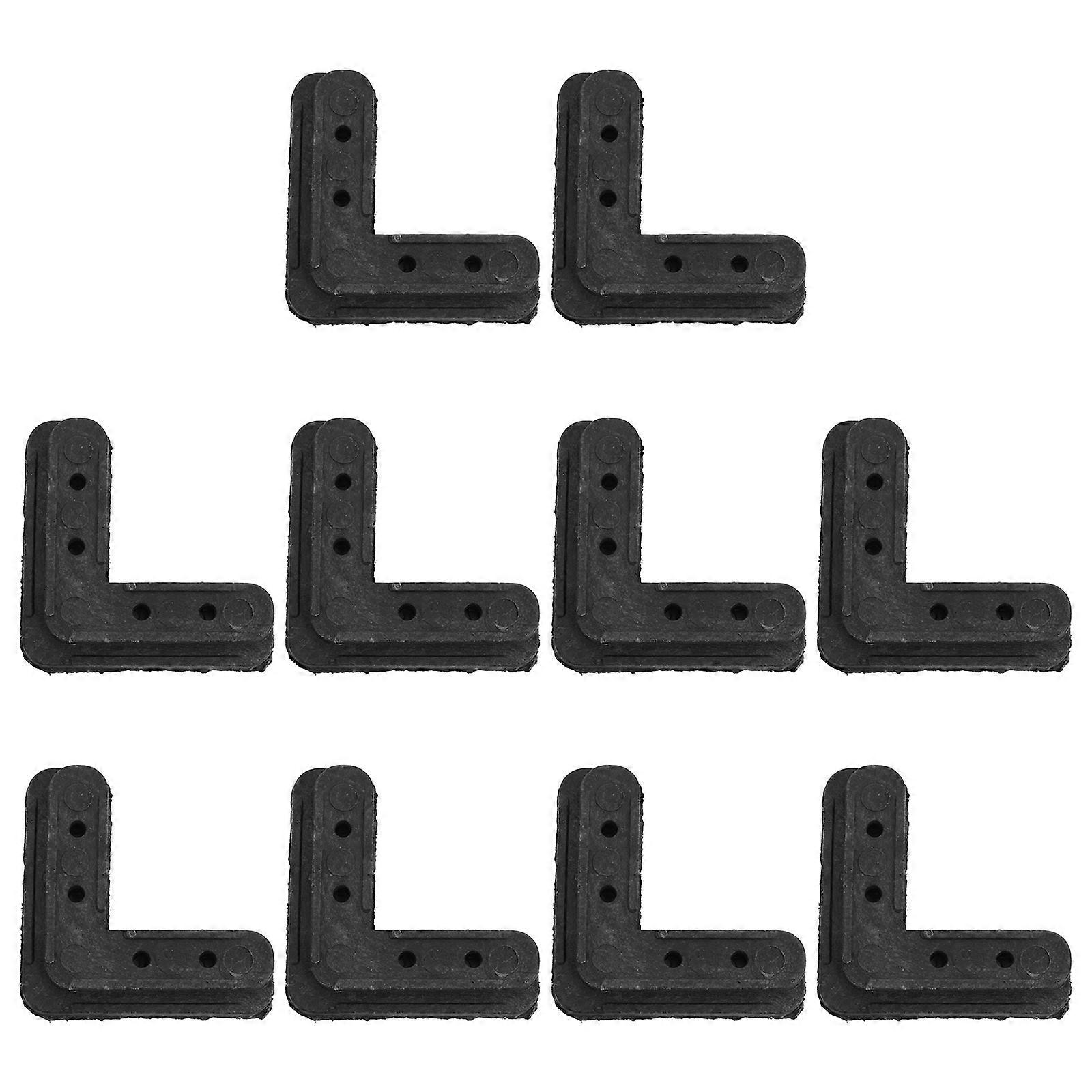Plastic Screen Frame Corner Brackets 10pcs for Home Screen Frame Connections, Easy Installation, Reinforce Window Joints, Versatile Design