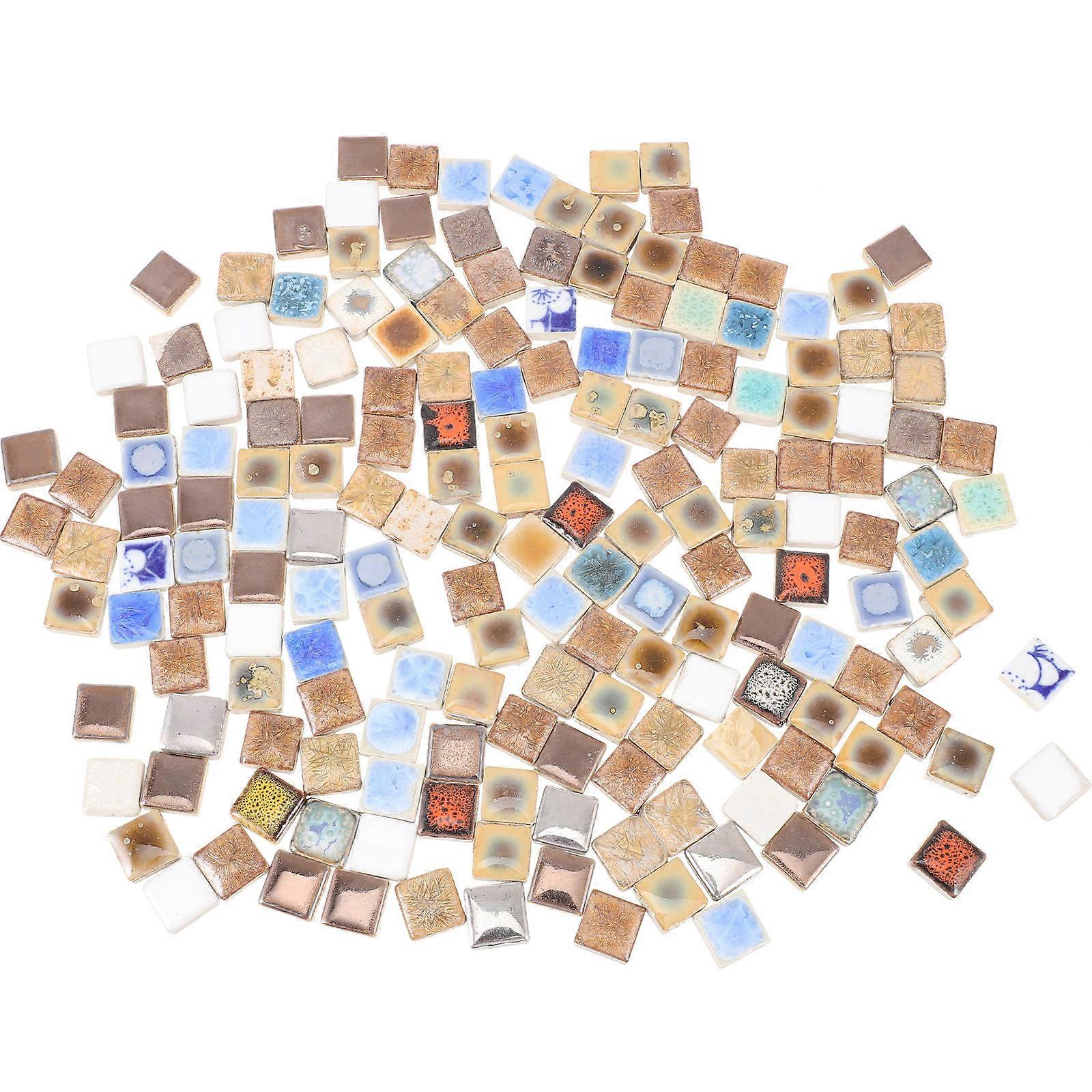 قطع سيراميك سيفسيفساء حرفية سيراميك شكل غير منتظم ملحق DIY 1.5X1.5 سم 500 جم / كيس 1 قطعة