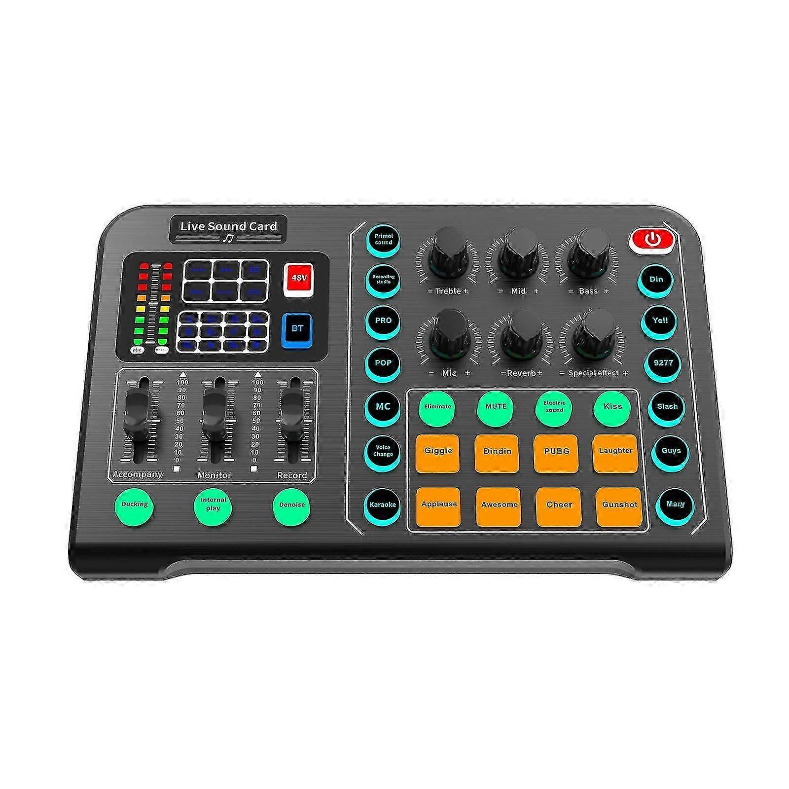 Sound Board For Phone Pc Computer Dj Music Studio Audio Mixer For K Songs