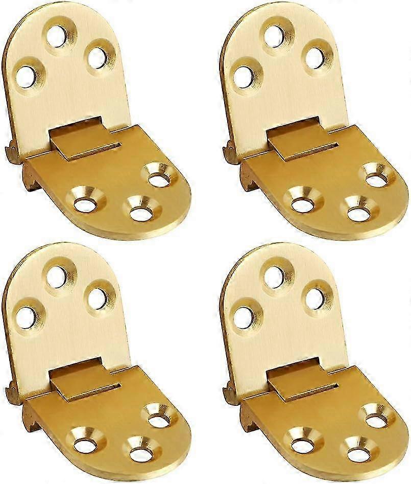 Folding Flip Top Hinge with Solid Brass Brushed Finish Suitable for Various Applications