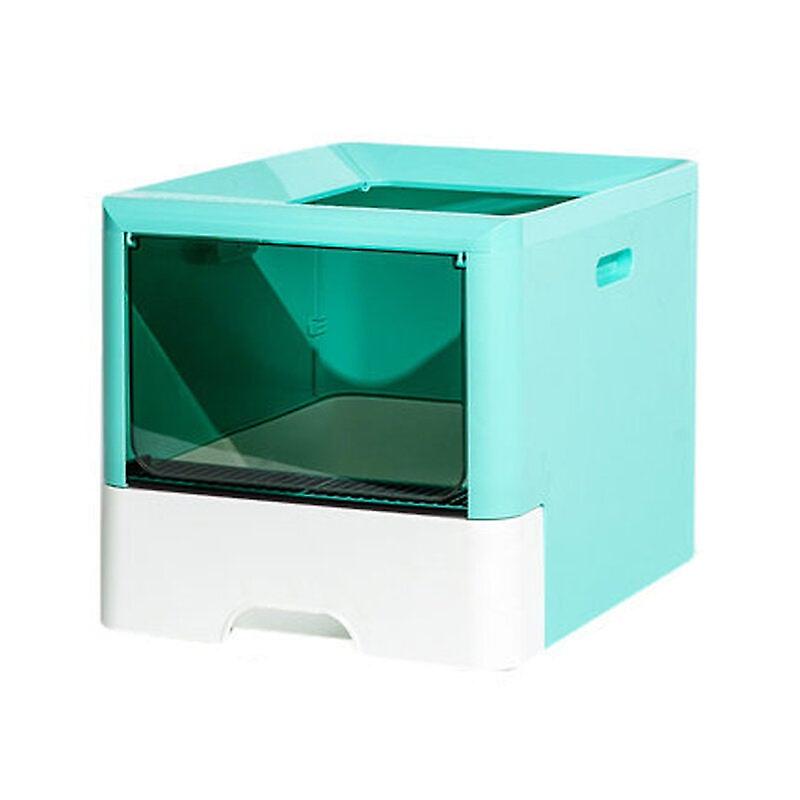 Cat Bedpan Enclosed Cat Litter Box Top Entry Litter Pan Potable Drawer