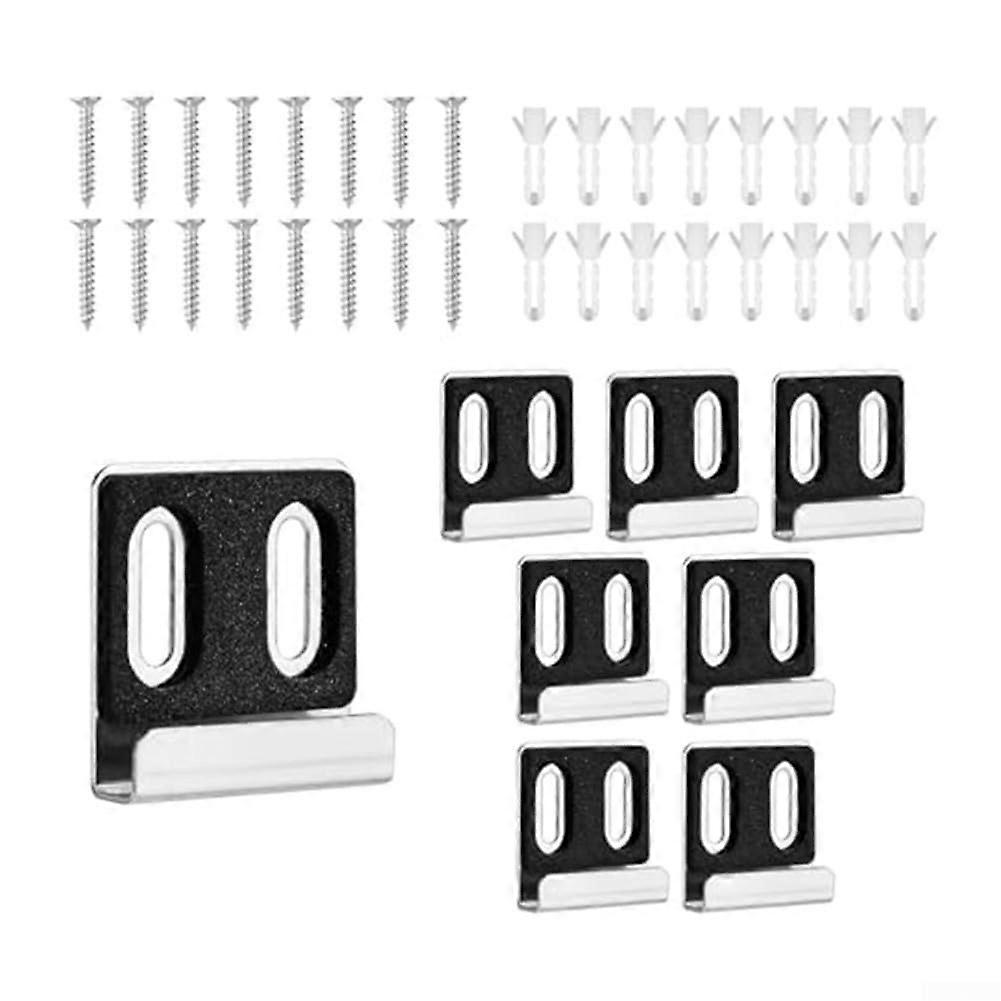 Spiegelclip Set 8 Wall Mounts With Screws For Easy Hanging Of Mirrors And Picture Frames