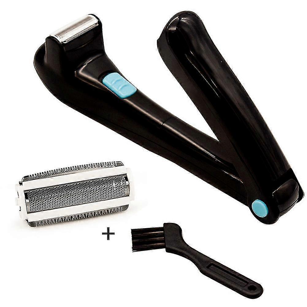 Ανδρική Αναδιπλούμενη Ηλεκτρική Ξυριστική Μηχανή Μαλλιών Πλάτης με Μακριά Λαβή και Μπαταρία Χειροκίνητο Αφαίρεσης Μαλλιών