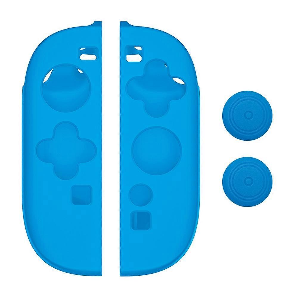 1 Pair For Nintendo Switch 2 Controllers Silicone Case Shockproof Soft Protective Cover with 2 Thumb