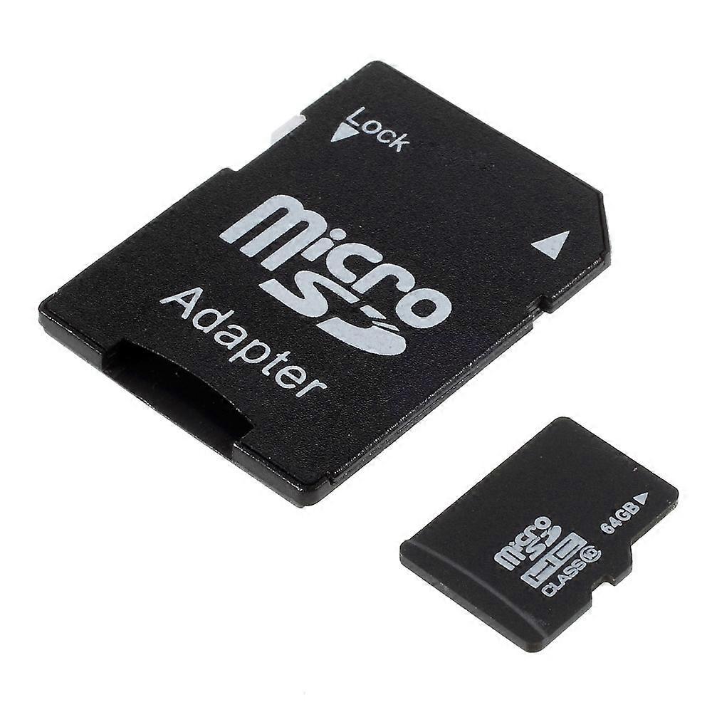 64GB Micro SD Class 10 Micro SDHC Memory Card with SD Adapter