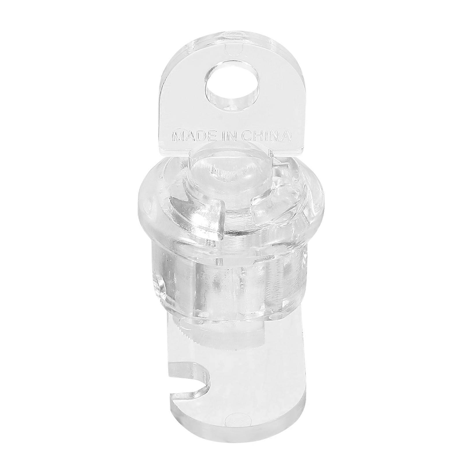 Set Clear Acrylic Invisible Cabinet Door Locks For Display Case Showcase Drawer Wardrobe Jewelry Box Closets Hardware Enhanced Security 1Set