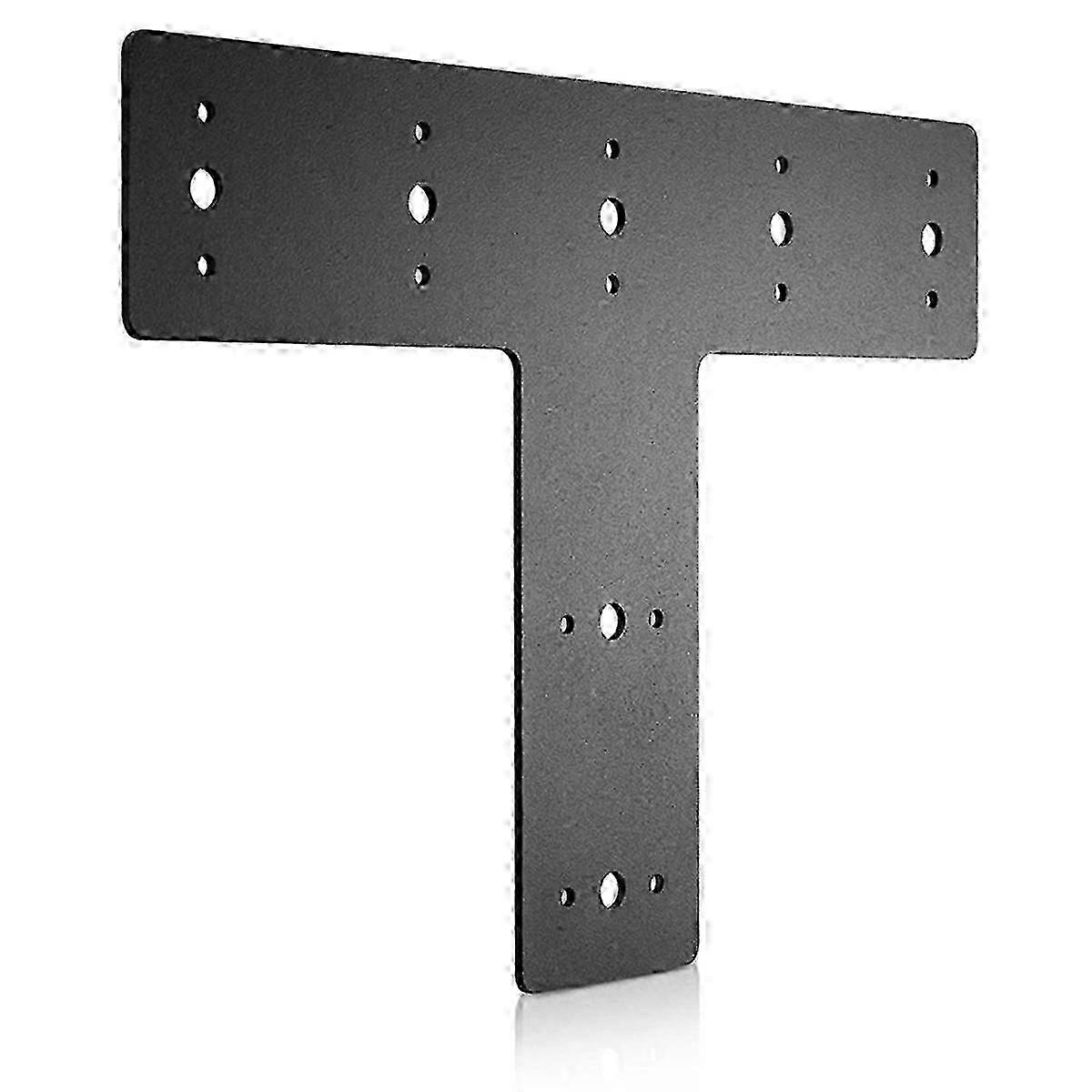 Connecteur de réparation en acier de plaque de réparation plate en T robuste - noir, support de sangle en T solide