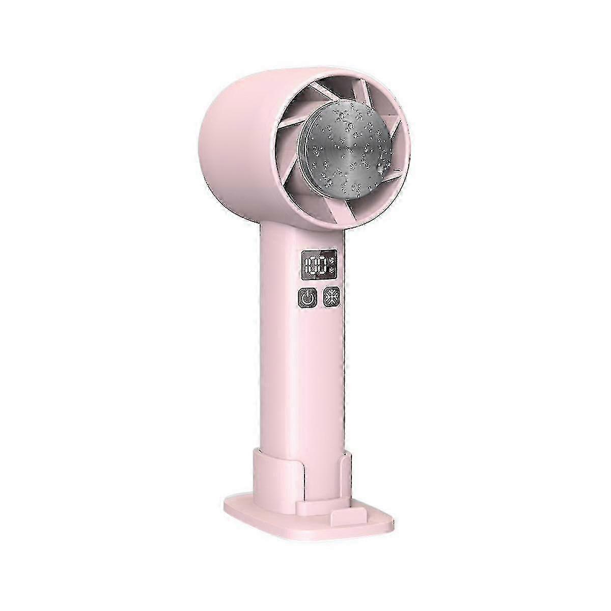 Mini Handheld Fan Semiconductor Refrigeration 1800mah Portable Usb Air Cooling Fan With Phone Stand hwy