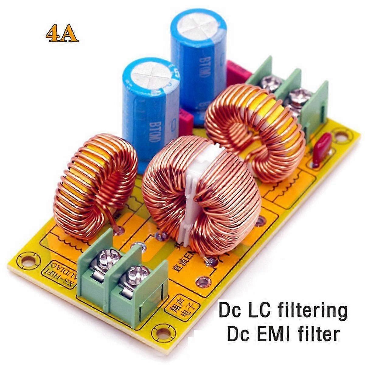 4A DC LC Filter Car Audio High Frequency Filtering Low Pass Passive EMI Electromagnetic Interference