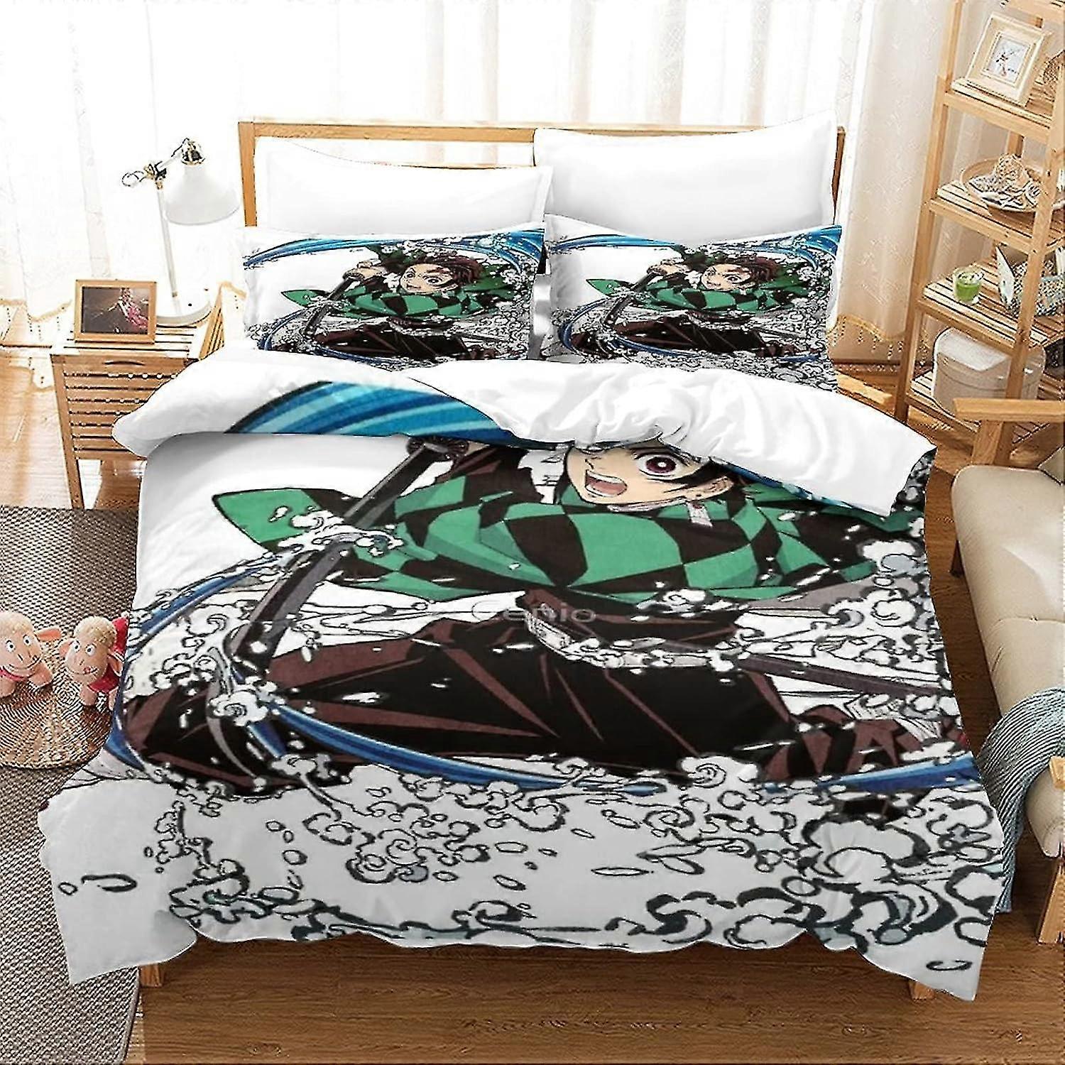 3D Printed Duvet Cover Bedding Set with Zipper - Soft and Easy Care 3-Piece Set for Young and Kids Adults