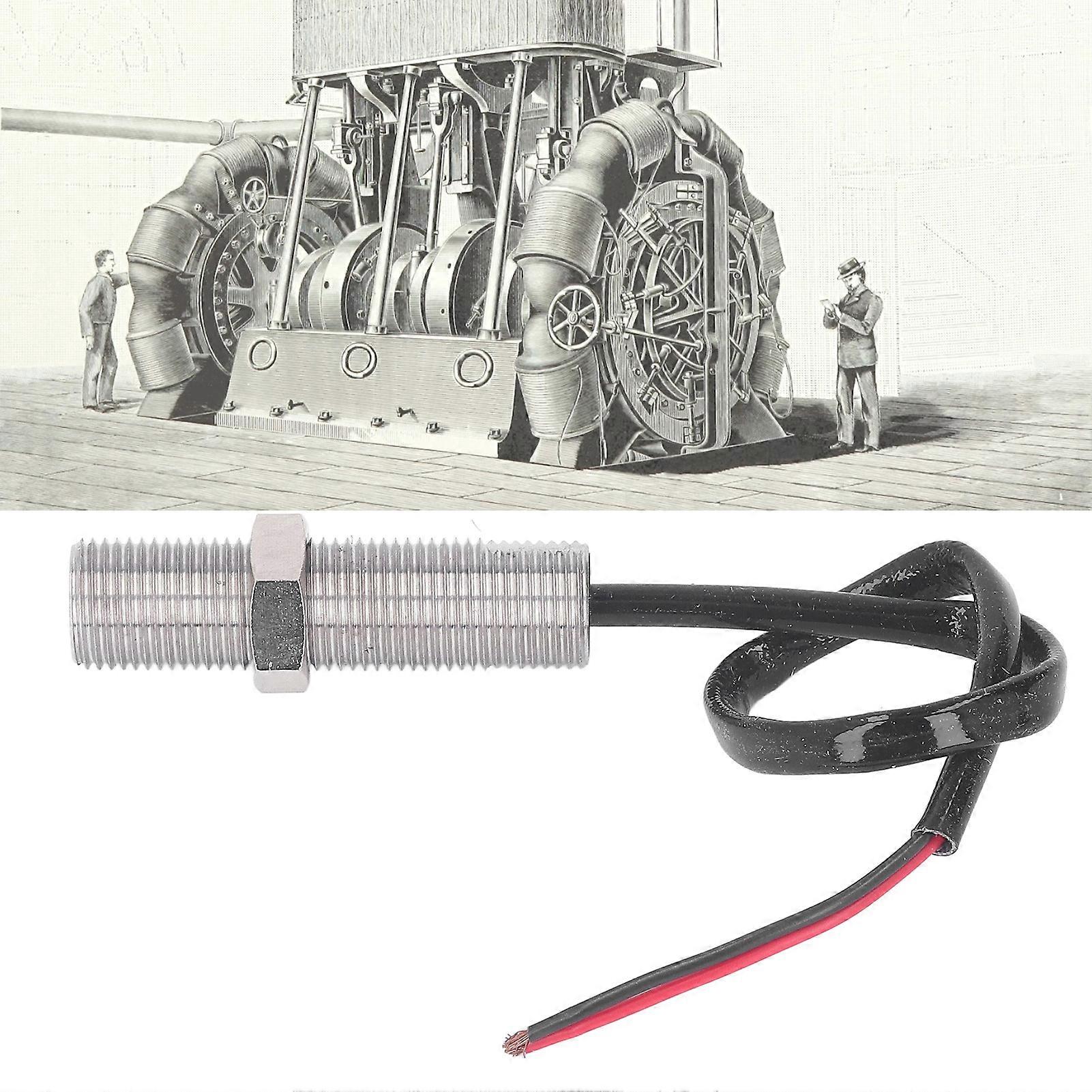 MSP6719 Engine Speed Sensor Stainless Steel Anti Interference Generator Magnetic Pickup 5/8‑18UNF‑60mm
