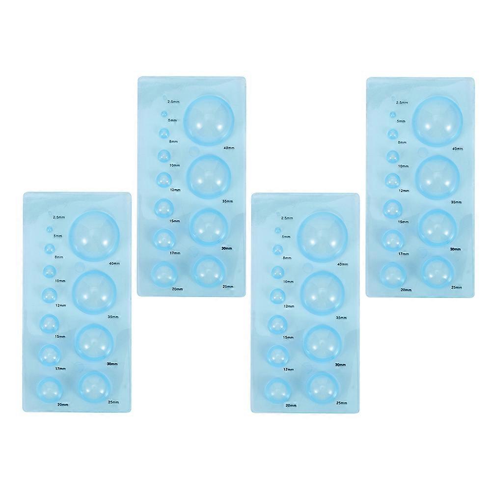 Blue ABS DIY Paper Craft Tool Set for Making 3D Quilling Models 4 Pcs