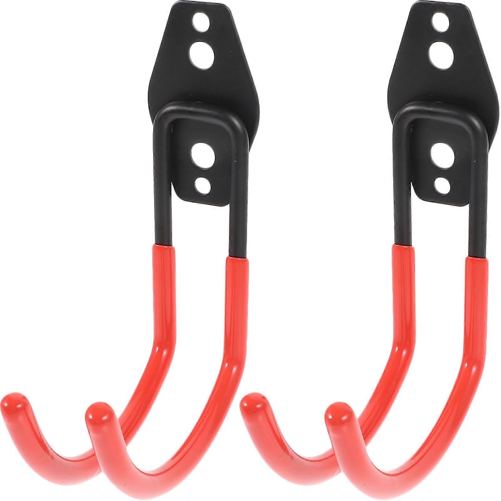 Garage Hook Iron Multi-Function Kitchen Workshop Outdoor Area Organizer 14.50X10.50X3.70CM 2Pcs
