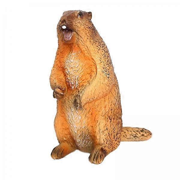 5 x Groundhog Toy Simulation Animal Model Collectibles Desktop Decor Figurine Ornament for Lawn Home Use Housewarming Yard Adults