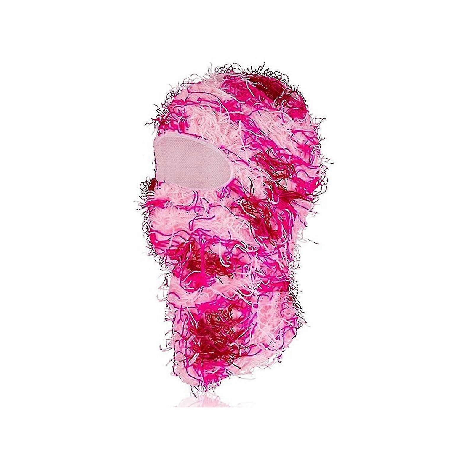 ディストレストバラクラバフルフェイススキーマスククールニットバラクラバ防風スキーマスク男性女性用寒い天候