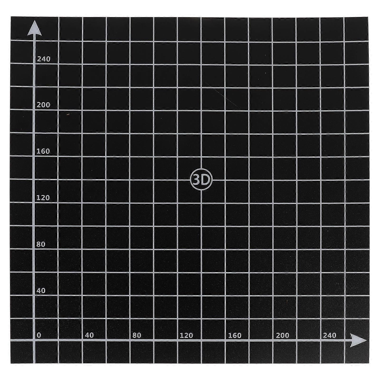 Hot Bed Platform Sticker 3D Printer Users Square Shape 30x30x0.1cm Pc Material 1Pc