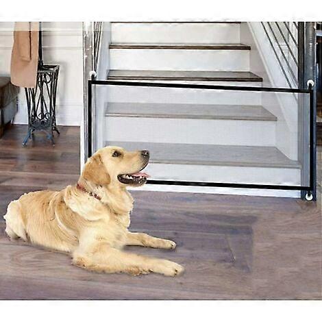 Dog Barriers, Portable Dogs Door Guard Foldable Dog Guard Stair Guard Barrier Barrier for Pet Dogs Cats 180 75CM