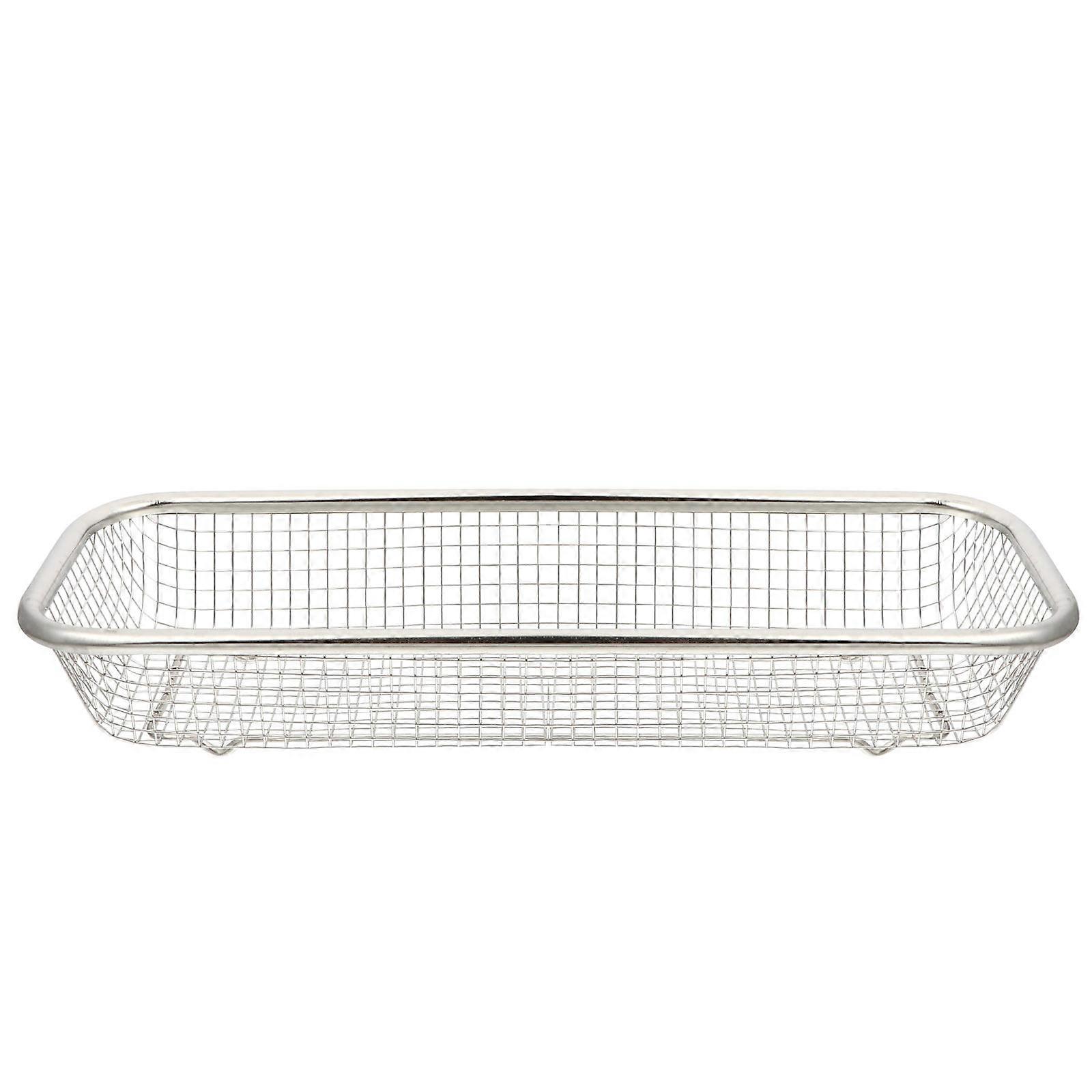 Stainless Steel Drain Basket for Tableware and Chopsticks Storage Basket 2pcs 1 Set