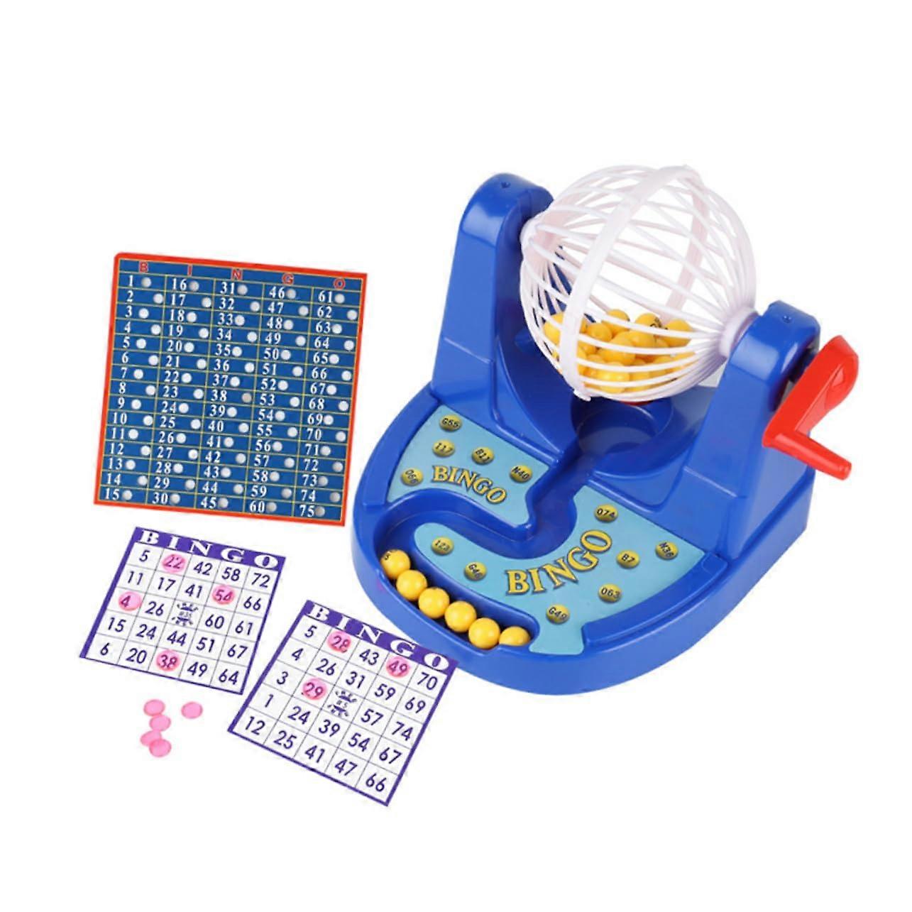 1 x Bingo Slot Machine for Children's Toy Chickens Developmental Stimulating Toys Educational Toys Educational Toys Children's Toys Table Game Blue