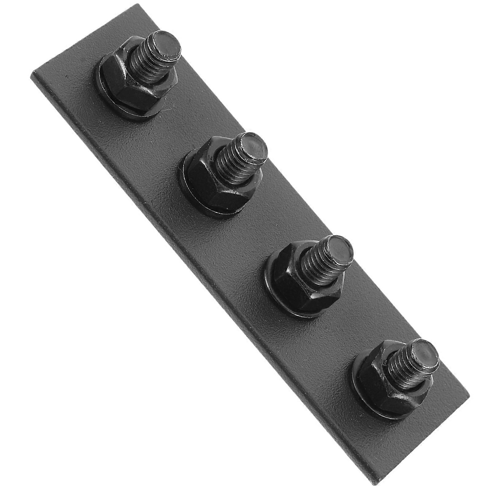 Sliding Barn Door Hardware Connector Kit with Track Splicing Plates for Seamless Black Design, Easy Installation and Enhanced Aesthetics