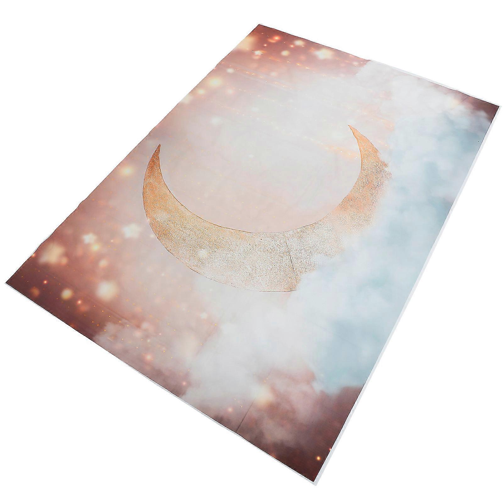 Moon Background Cloth Backdrop Fabric Multi 210x150cm Makeup Videos Parties 1Pcs
