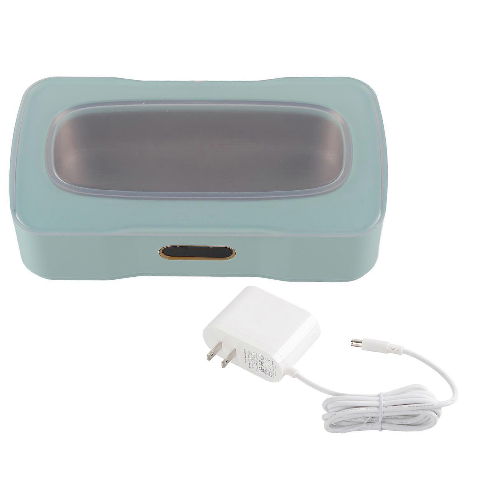 Mini Ultrasonic 4 Levels 360 Degree Cleaning Low Noise Light Compact Jewlery Cleaner for Home