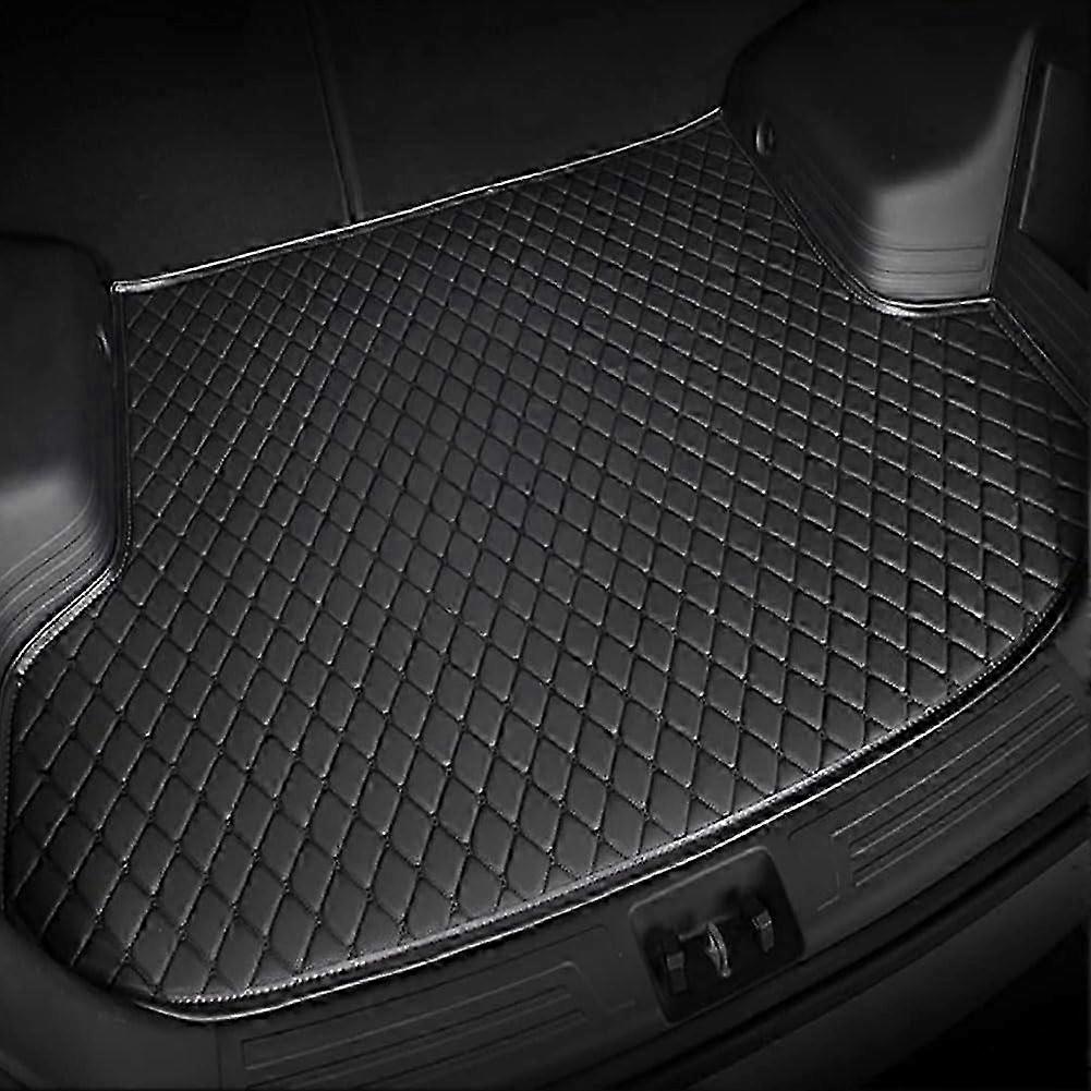 BeautifulCar Leather Boot Liner Mats for Renault Kadjar 2015+ - Non-Slip Waterproof Tailored Rear Trunk Mat & Cargo Tray Protector