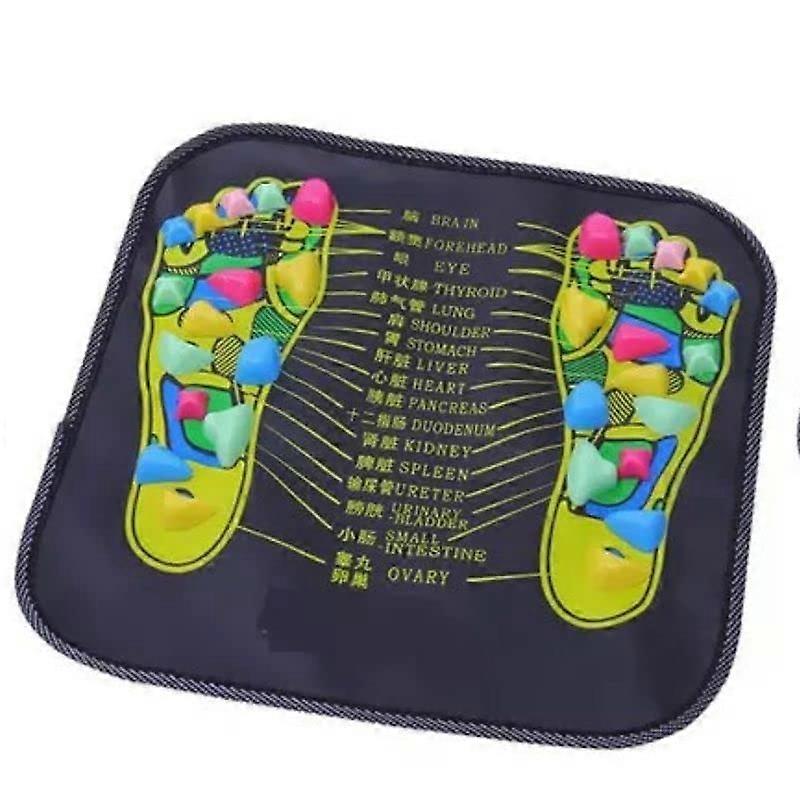 Reflexomat Foot Reflexology Mat with Massage Pads for Immune Support, Pain Relief, and Comfort, Soft Foam, Large Size