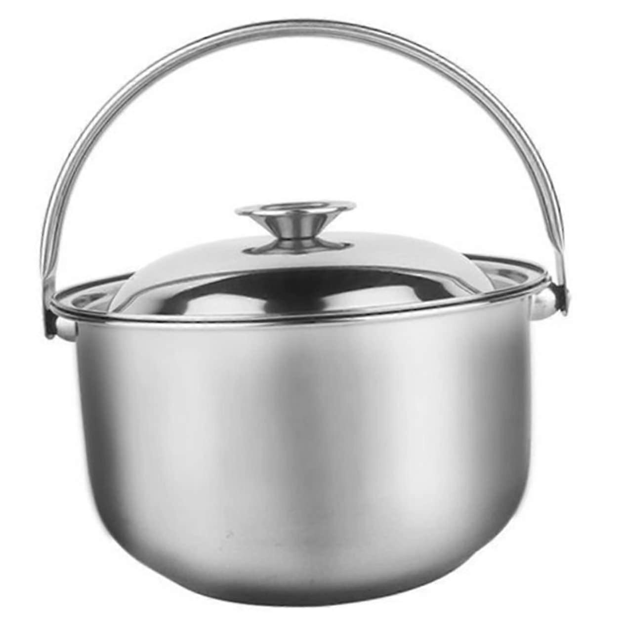 Kochtopf with ergonomic handle, soup pot for induction cooktops, burn protection, durable and versatile for preparing meals.