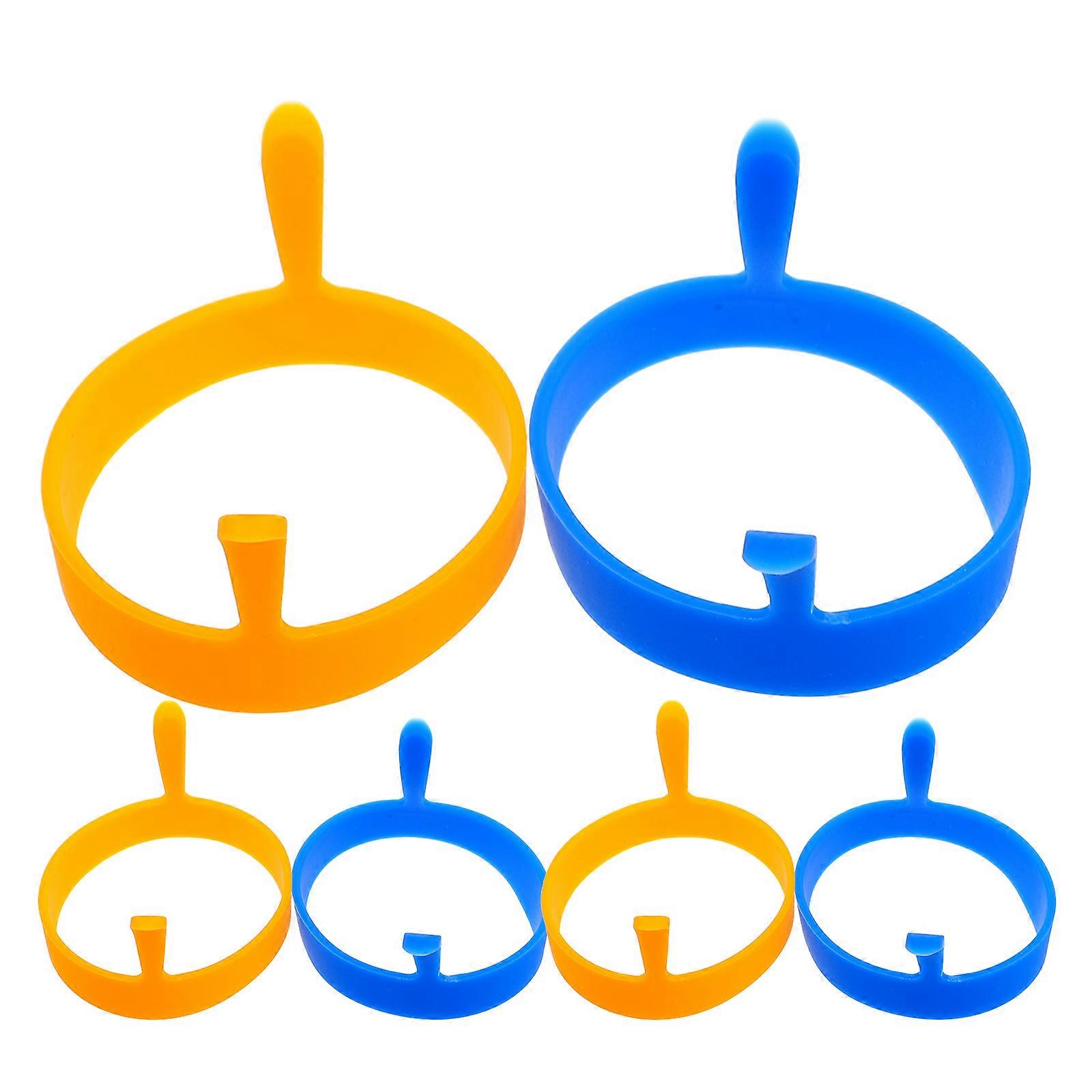Silicone Pancake Mold Creating Pancakes present for Friends Assorted Color 6Pcs