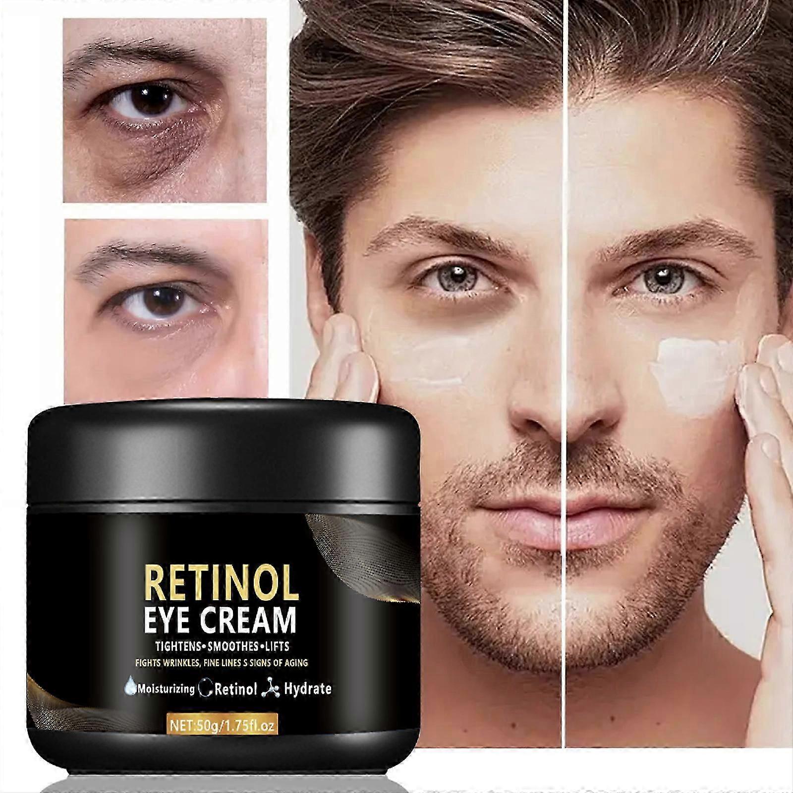 レチノールメンズアイクリーム、くまのための急速シワ修復アイクリーム、毎日のアンチエイジングアンダーアイクリームアイバッグトリートメントセラム