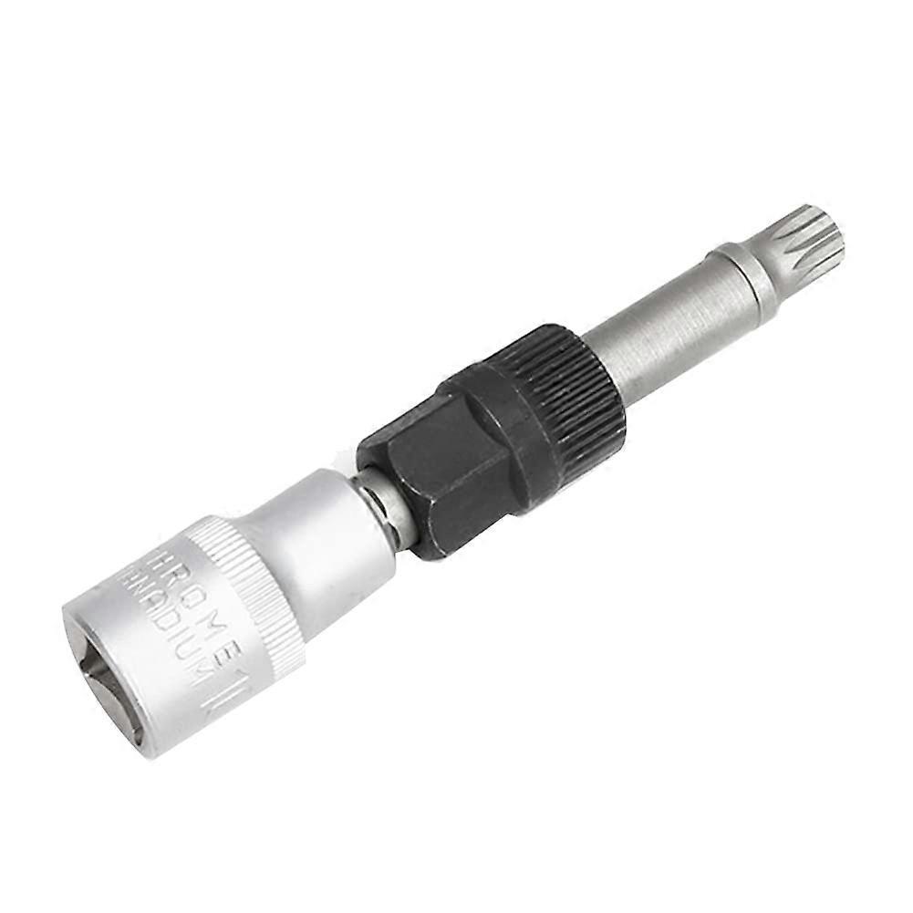 M10 Socket Wrench for Alternator Pulley with 33 Teeth, Mid-Screw Remover Tool for Alternator Applications
