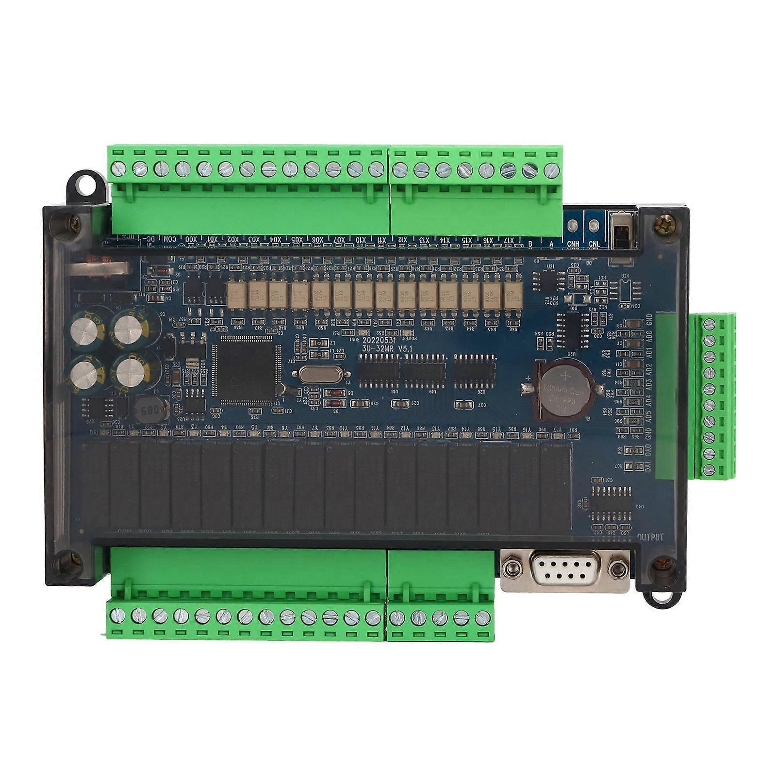 PLC Industrial Control Board Programmable Logic Module Controller Unit 24VDC 6AD to 2DA with RS485 High Speed Counting